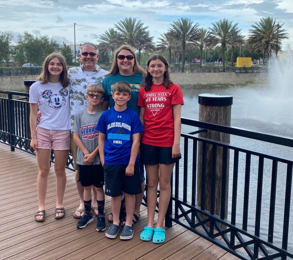 Here we are, enjoying our vacation while staying at one of the best Orlando vacation homes.