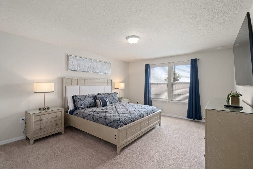 One of the bedrooms in our Luxury Vacation Home in Windsor Island
