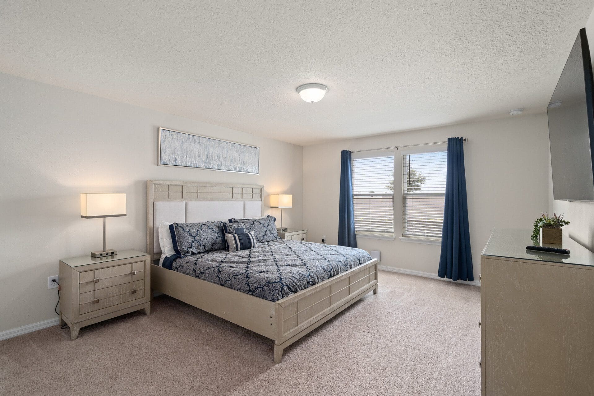 One of the bedrooms in our Luxury Vacation Home in Windsor Island