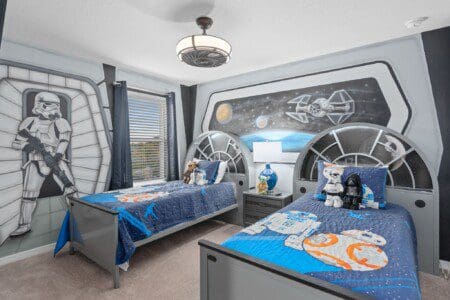 Star Wars twin beds at Chillax Inn Kaipo