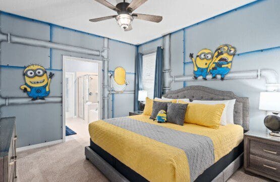 Minions with king bed at Chillax Inn Kaipo