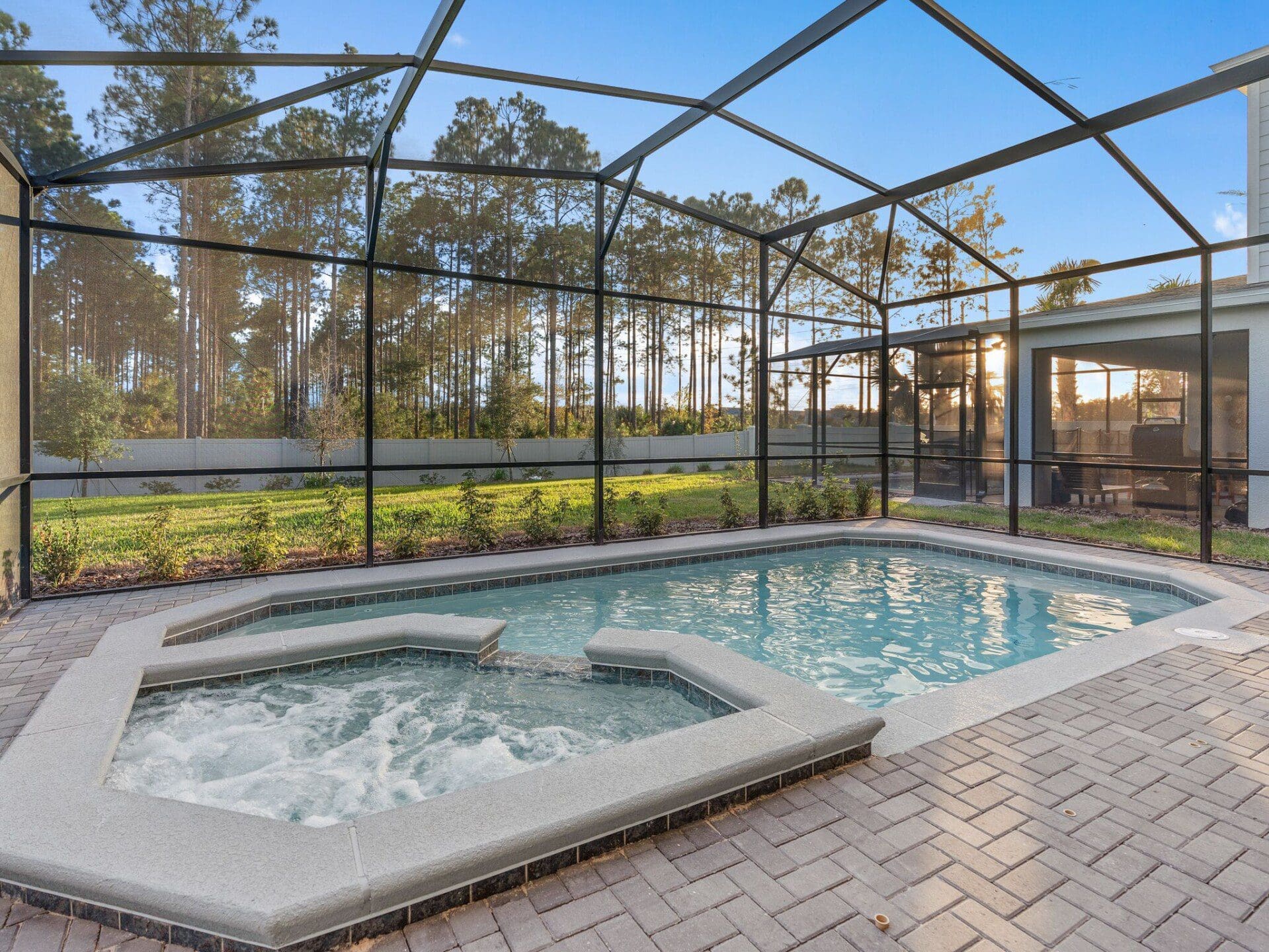 South facing pool & spa with no rear neighbors