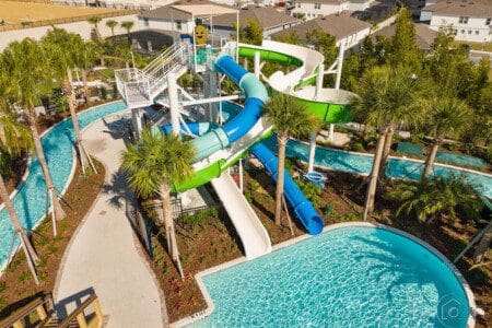 Water slides at Windsor Island Resort