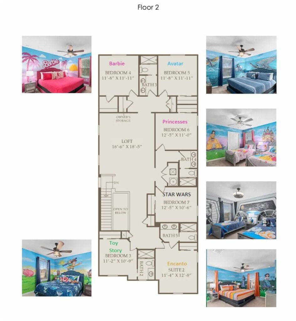 Chillax Inn Kaipo floor plan upstairs