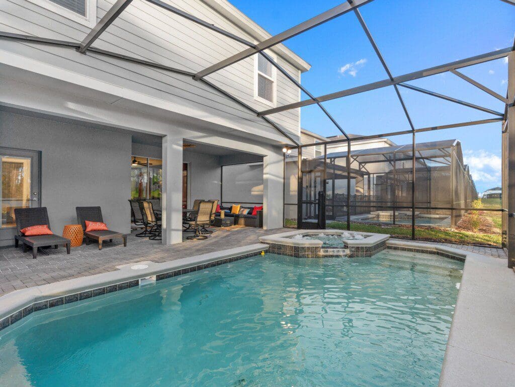 Plenty of space to relax by the pool