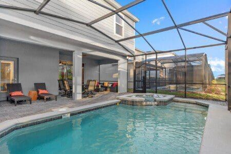 Plenty of space to relax by the pool