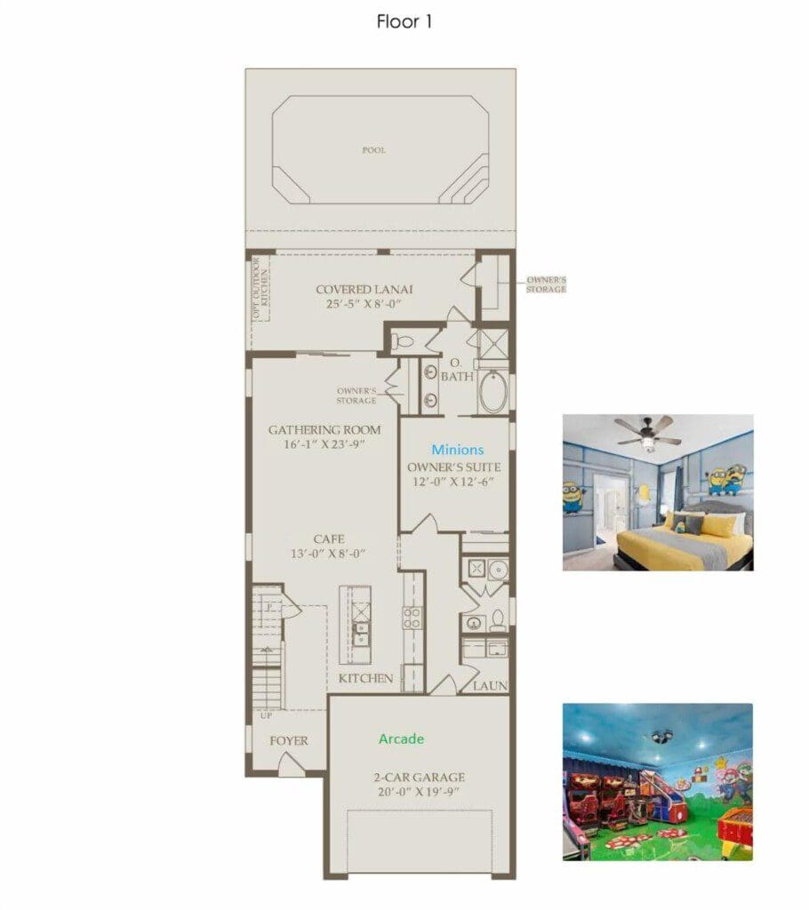 Chillax Inn Kaipo floor plan main level