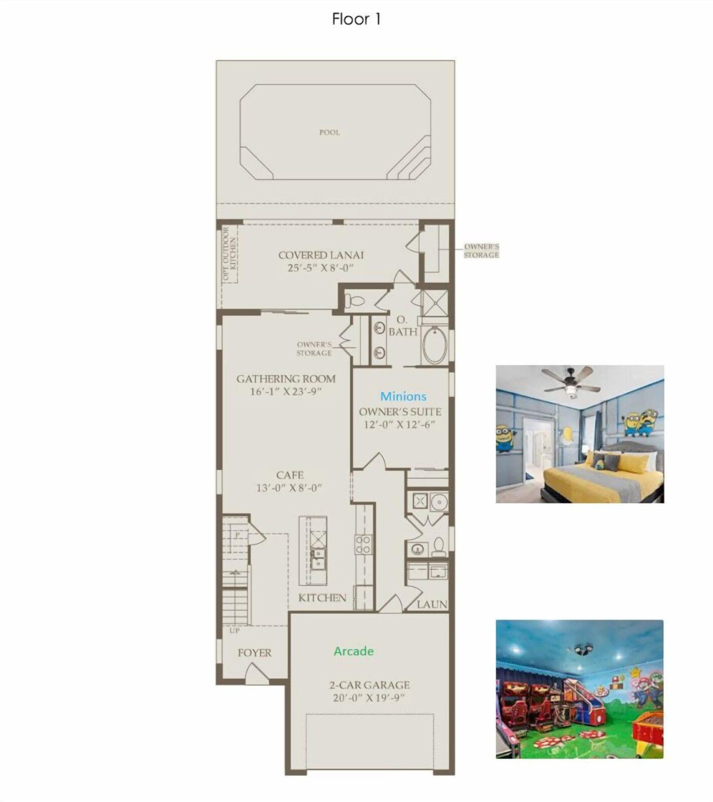 Chillax Inn Kaipo floor plan main level