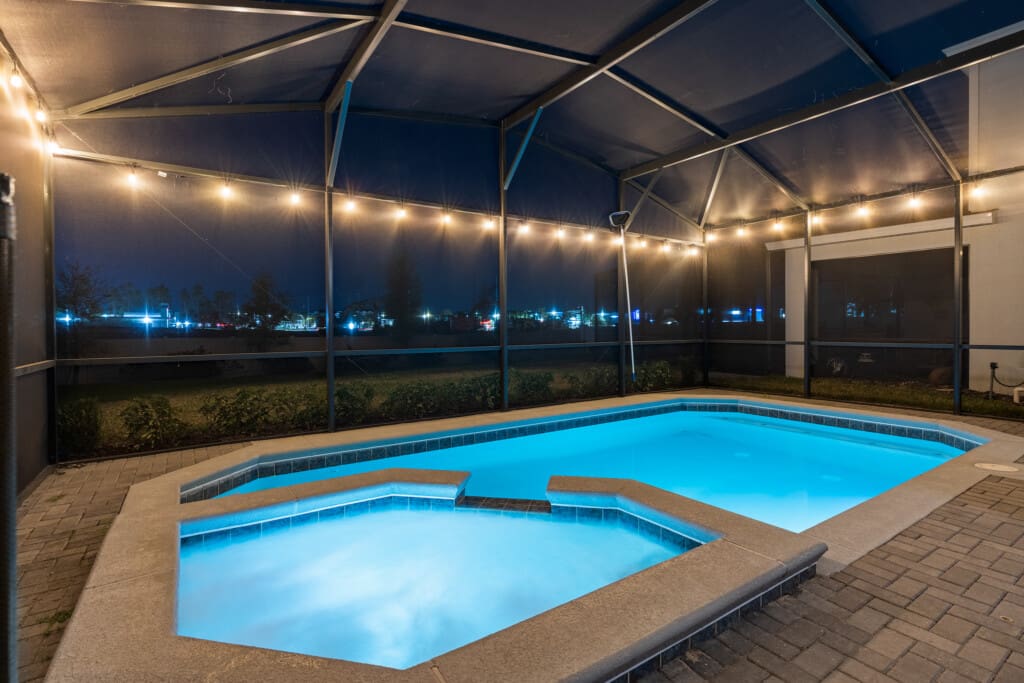 Night swimming at Chillax Inn Kaipo